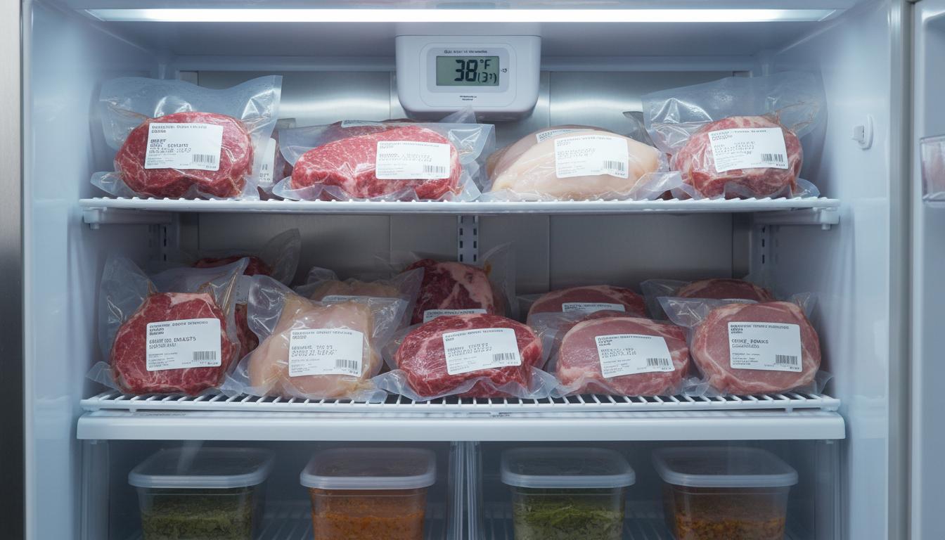 Conservación de carnes frescas: refrigerador y congelación
