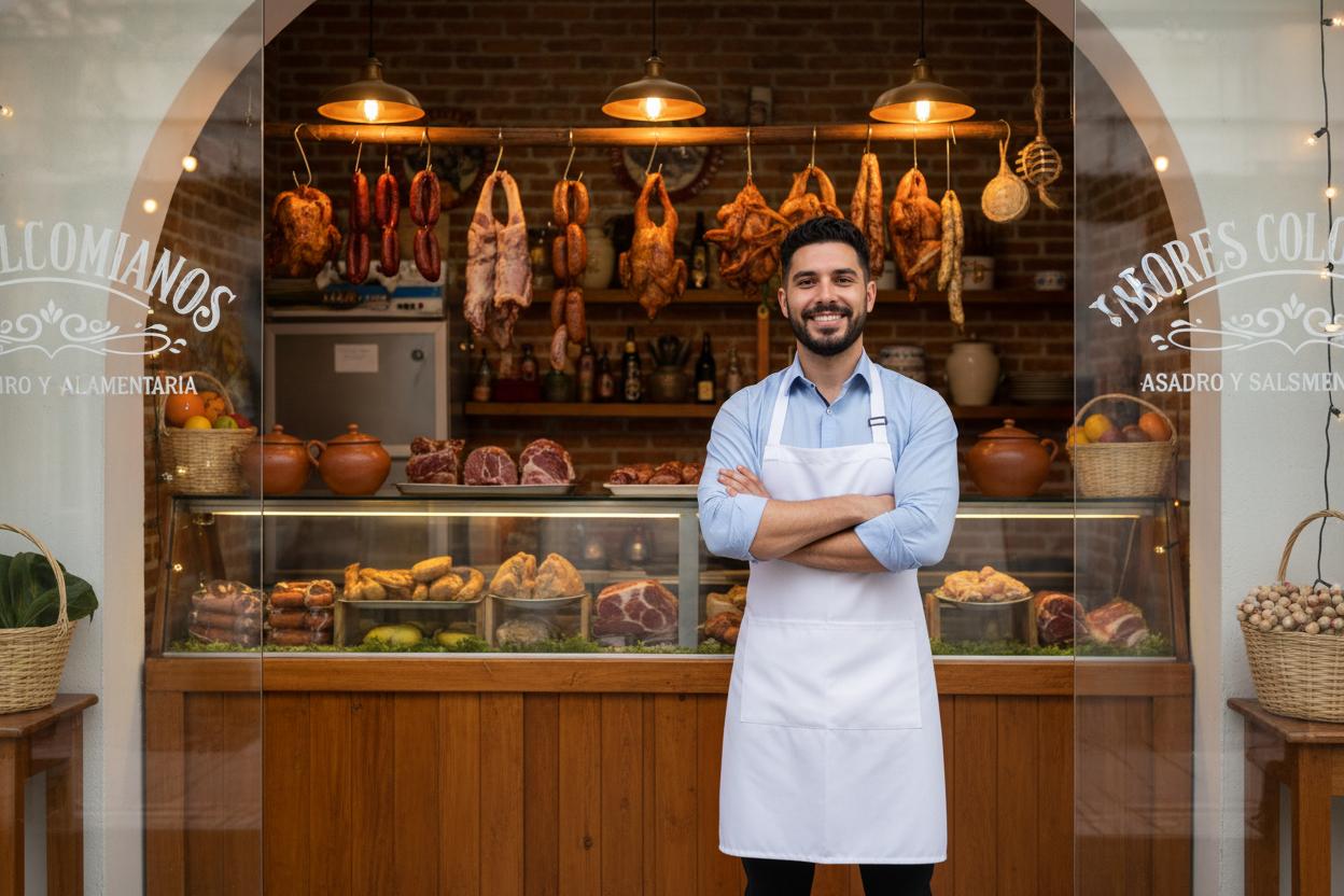 Emprendedor en su restaurante